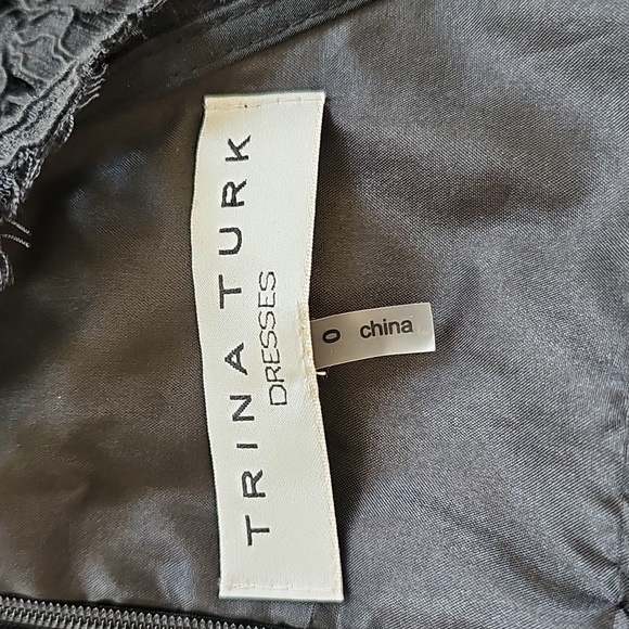 Trina Turk Black Sleeveless High Neck Silk Dress Size 0 - Picture 5 of 7